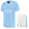 Original Trikotsatz Manchester City 2023-24 Heimtrikot Für Kinder